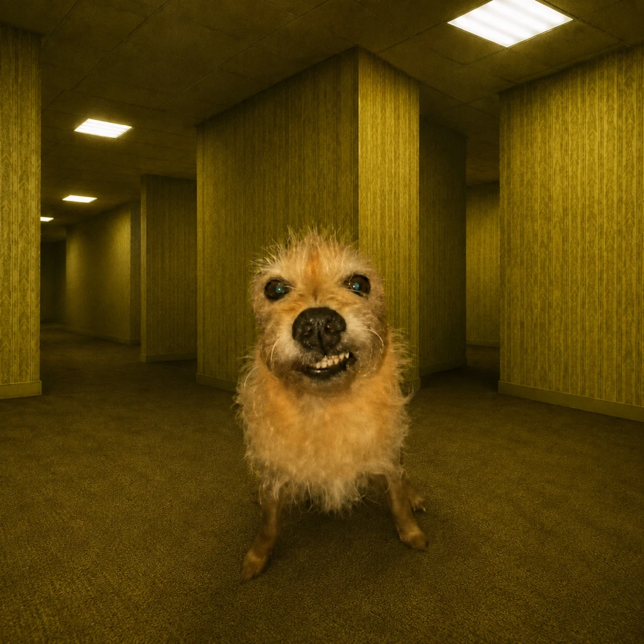 Backrooms Dog close up